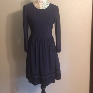 Sami + Dani navy blue above knee dress